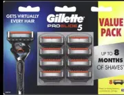 8 Pack Genuine Gillette Fusion Proglide Manual Razor Blades *Made In Germany