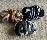 Lot of 3 Skeins of Premier Yarn Starbella Referee? Night Clouds? ….?