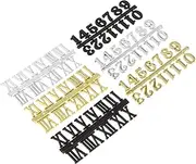 [MOBUTOFU] Roman Numerals Wall Clock Parts 6pcs Kit for Customizing Quartz Clocks