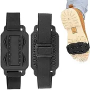 [Generic] Ice Cleats for Shoes,Anti-Slip Crampons | Ice Grippers, Crampon Cleats, Outdoor Shoe Spikes for Walking Snow and Ice