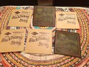 7 PC ~ VINTAGE NATIONAL MUSICAL STRING CO. BLACK DIAMOND MANDOLIN STRINGS