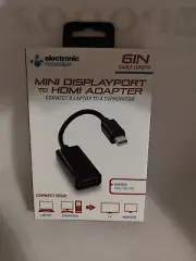 Electronic Necessities 6 Inch Mini Displayport To HDMI Adapter Factory Sealed