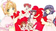 Anime cardcaptor sakura kinomoto magical girls looking Custom Gaming Mat Desk