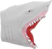 MOLUCKFU Lovely Shark Hand Puppet Soft TPR Material for Storytelling and Parent Interaction Engaging and Realistic Design for Imaginative Play and Skill Development