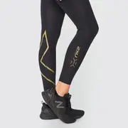 [2XU] 2XU - Force Mid-Rise Compression Tights - Black/Gold