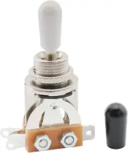 Metric 3 Way Guitar Pickup Toggle Switch, White Tip