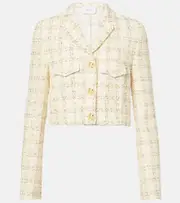 [Giambattista Valli] Giambattista Valli Checked cotton-blend jacket AU 6 multicoloured