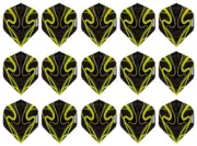 5 Sets Pentathlon TDP Lux Standard Dart Flights – Ships Tracking - Yellow