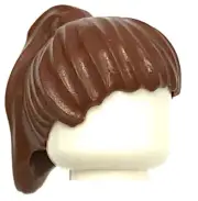 LEGO NEW STANDARD REDDISH BROWN GIRL MINNIFIGURE HAIR PONYTAIL WIG PIECE