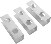 LIFKICH 3Pcs Under Desk Laptop Mounts Metal Laptop Holder Bracket for Space Saving Storage Sturdy Design Under Table Computer Shelf for Home Office and Workstations