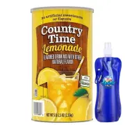 Country Time Lemonade Powdered Drink Mix, 82.5 oz with Collapsible Bottle