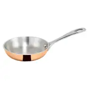 Mini 4" fry pan, copper plated, 5oz (6 Each)
