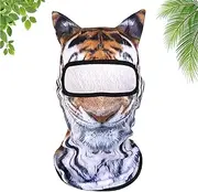 Cat Ski Mask, 3D Cat Ski Balaclava Sheisty Face Mask with Ears for Bar, Breathable Cat Balaclava for Riding Sports Outdoor