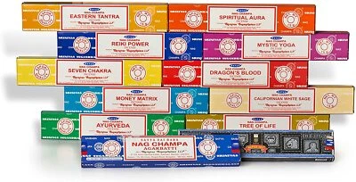 Satya Assorted Incense Sticks 360 Grams / 24 packs