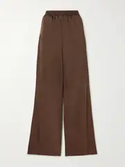 [16ARLINGTON] 16ARLINGTON - Argo Satin Wide-leg Pants - Brown - UK 10 UK 10 Brown