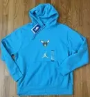 Men's Nike Jordan Charlotte Hornets City Edition Essential Club Hoodie Large