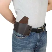 在飛比找樂天市場購物網優惠-新品 KOSIBATE戶外戰術牛皮槍套腰掛便攜隱形彈夾袋格洛