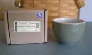 Longaberger Pottery small Entertaining Nesting bowl Sage green NEW in box