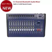 PMX1202D-USB 12CH Bluetooth Audio Mixer w/Power Amp Built-in 16 DSP Reverb tp1