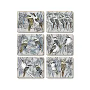Cinnamon Placemats Cork Backed Set of 6 Kookaburra Laugh