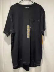 Ariat T-Shirt Mens 3XL Rebar Workman Short Sleeve Black Pocket Cowboy NWT