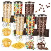 Nitial 2 Pieces Cereal Dispenser Wall Mounted 4.5L Triple Candy Machine Grain
