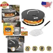 Heavy-Duty Stainless Steel Pizza Oven with Thermometer – Perfect Your Pizza!