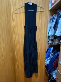 在飛比找Yahoo!奇摩拍賣優惠-(((小橘子)))  DKNY二手黑色連身洋裝 Free S