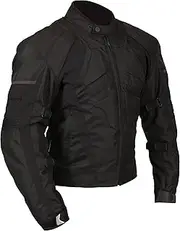 [Milano Sport] Gamma Motorcycle Jacket (Black, XXX-Large)