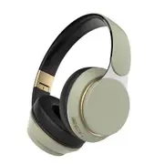 Green Wireless HeadMounted Bluetooth Headset Subwoofer Stereo Card Sports Computer Headset Compatible