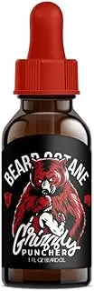 Beard Octane: Grizzly Puncher - Natural Beard Oil w/Argan Oil - 1 Oz - Promotes Healthy Softer Beards - Made in USA - Premium Handcrafted Beard Care