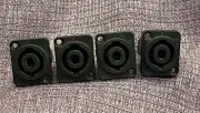 4x Neutrik NL4MP 4 Pole Speakon Panel Mount Connector Liechtenstein Germany, NEW