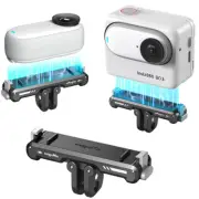 Magnetic Quick Release Mount For Insta360 Go3 Aluminum Alloy Camera Base Adapter