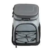 DEAD ON TOOLS Backpack Cooler Bag Insulated+Adjustable Height+Zippered Top Gray