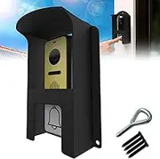 Metal Doorbell Cover Weatherproof, Doorbell Rain Cover, Anti Glare Doorbell Camera Sun Cover, Ring Door Bell Weather Cover, Doorbell Protective Cover For Google Nest/Blink/Ring Pro/Arlo/Wyze/Reolink