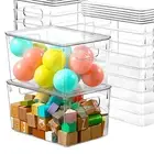 12-Pack Clear Stackable Storage Bins with Lids - 7 Quart Organization Solution