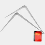 Tool Essentials 5" x 6" White Economy Shelf Brackets