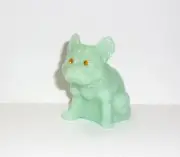 Westmoreland Glass Mold Jadeite Jade Green French Bulldog Figurine