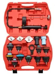 ATPEAM 18pcs Radiator Pressure Pump Cooling System Car Leak Tester Detector T...