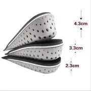 Insole Heel Lift Insert Shoe Pad Height Increase Cushion Elevator Taller、_ex
