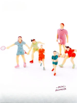 15PC HO/OO 1:50 1:75 1:100 Scale Table Athlete Figure Miniatures Lot Sports Sand