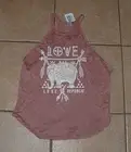 NEW Mauve Jr Sz XL Casual Wear Soft Stretchy Embellished Elephant Tank Top