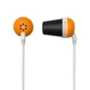 Koss Plug Orange Earphones with Cushioned Earbuds