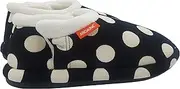 [ARCHLINE] Closed Black and White Polkadot Comfortable Orthotic Slippers