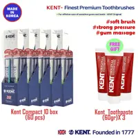 在飛比找蝦皮購物優惠-KENT Compact Toothbrush60支 免費牙