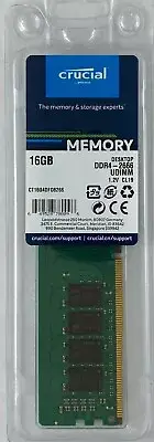 Crucial CT16G4DFD8266 16GB 288-Pin DDR4-2666 (PC4-21300) Unbuffered Desktop RAM