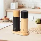 Oak Wood Pepper and Salt Mill Pepper Mill Manual Adjustable Coarseness with