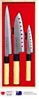Japanese Sumikama Hidemoto Kitchen Chef's Knife 3pcs Set Sashimi Santoku Petty