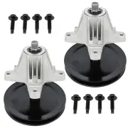 2 PK Spindle Assembly W/Pulley For Troy Bilt MTD 918-05078A 618-05078A 285-167