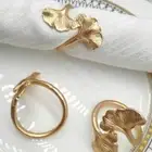 Leaf Party Wedding Napkin Holder Napkin Ring Serviette Buckle Table Setting